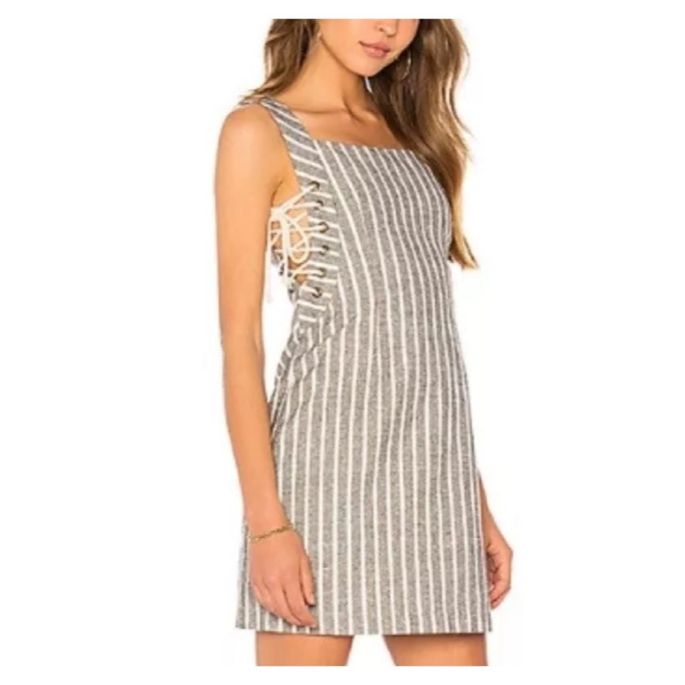 Heartloom Dress Simone dress in Gray and White Stripes NEW WITH TAGS Size XS